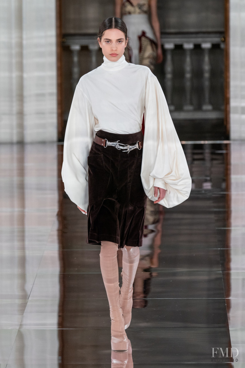 Denise Ascuet featured in  the Victoria Beckham fashion show for Autumn/Winter 2020