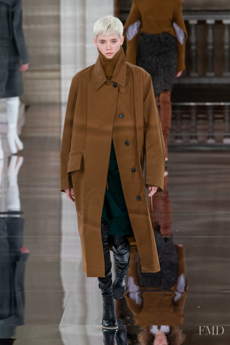 Maike Inga featured in  the Victoria Beckham fashion show for Autumn/Winter 2020
