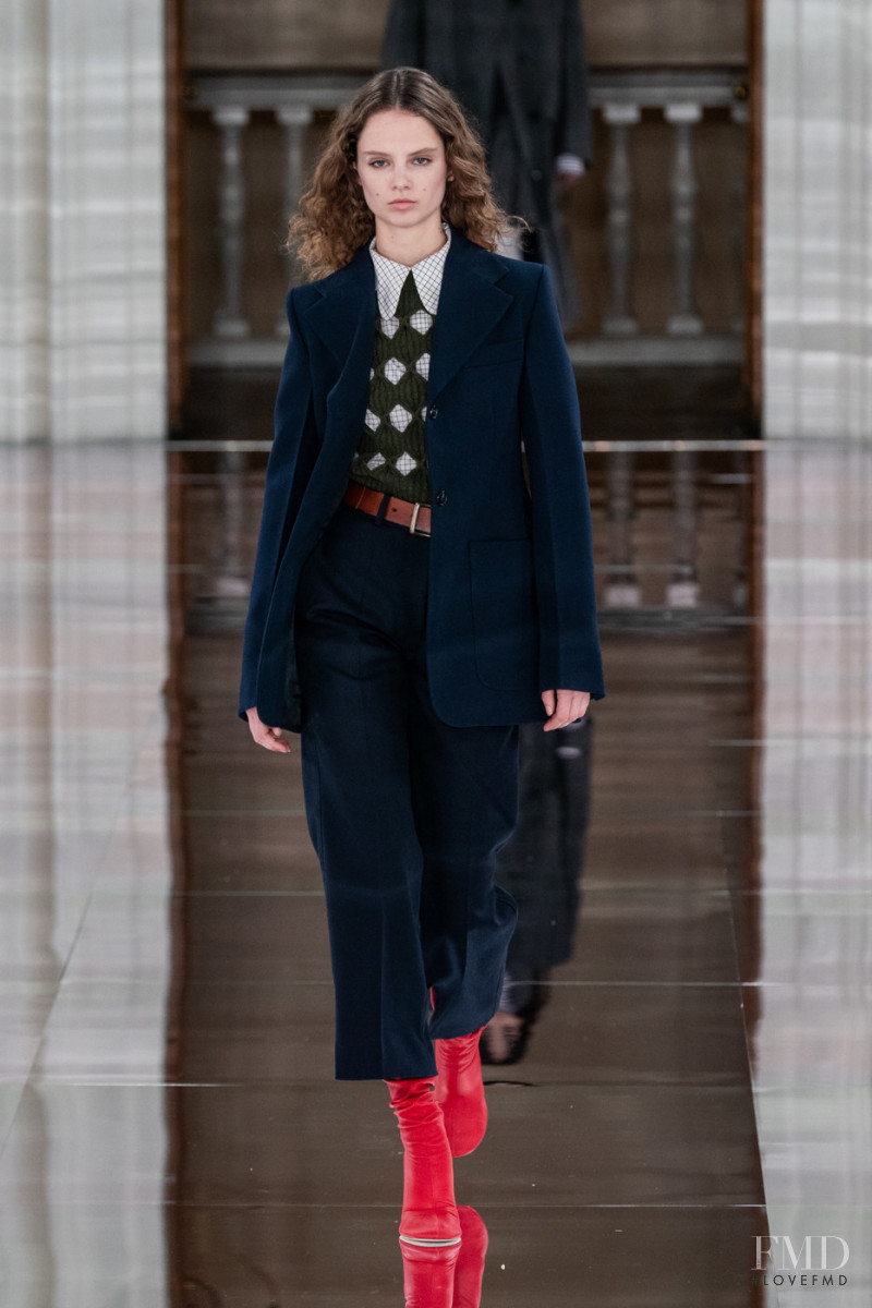 Giselle Norman featured in  the Victoria Beckham fashion show for Autumn/Winter 2020