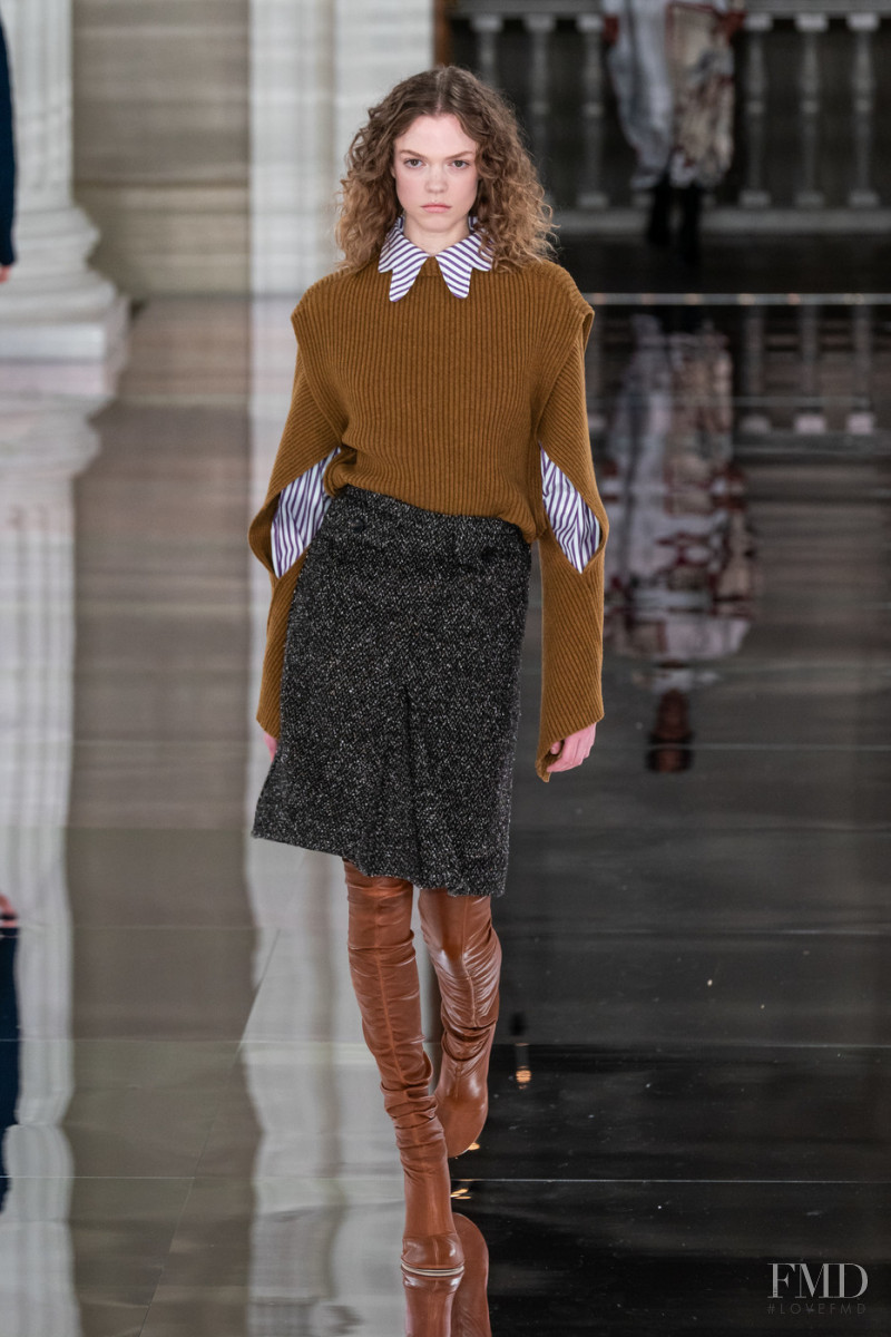 Dee Glover featured in  the Victoria Beckham fashion show for Autumn/Winter 2020