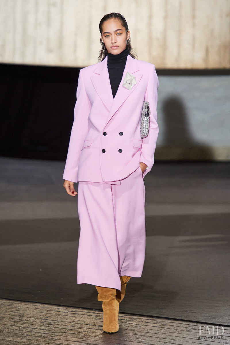 Alanna Arrington featured in  the Roland Mouret fashion show for Autumn/Winter 2020