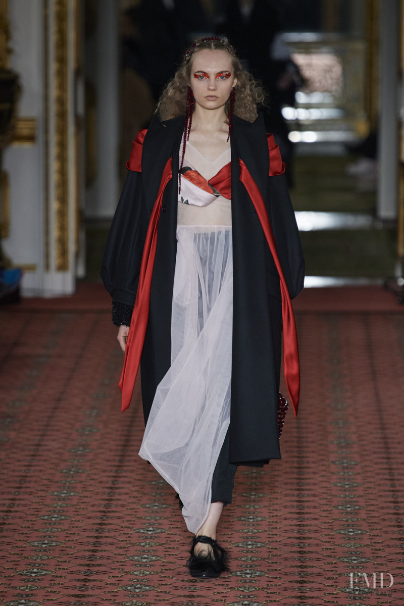 Fran Summers featured in  the Simone Rocha fashion show for Autumn/Winter 2020