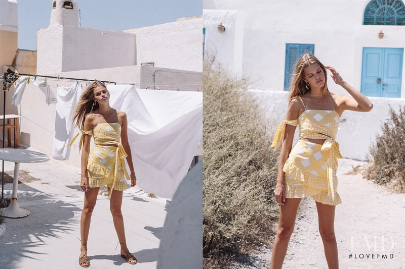 Kim Celina Riekenberg featured in  the Sabo Skirt Luxe lookbook for Spring/Summer 2020