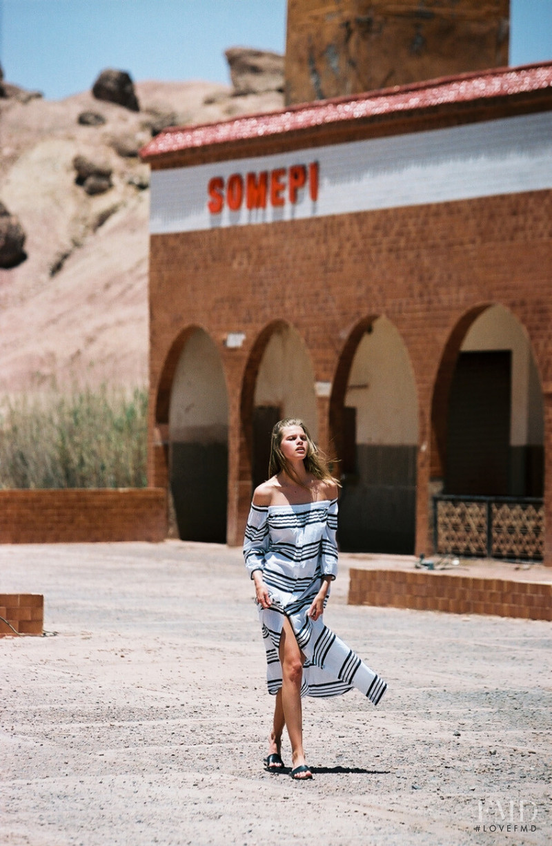 Kim Celina Riekenberg featured in  the Faithfull The Brand lookbook for Resort 2017