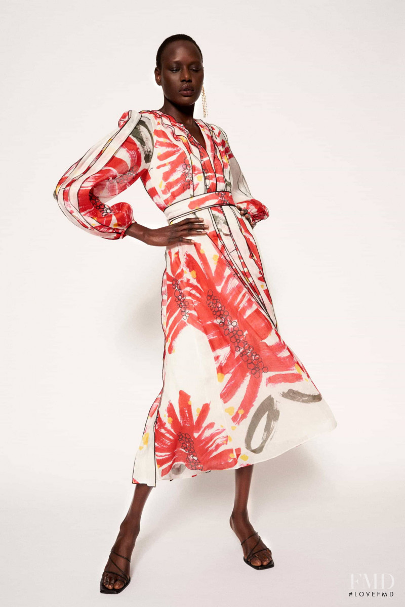 Ajak Deng featured in  the Aje lookbook for Resort 2020