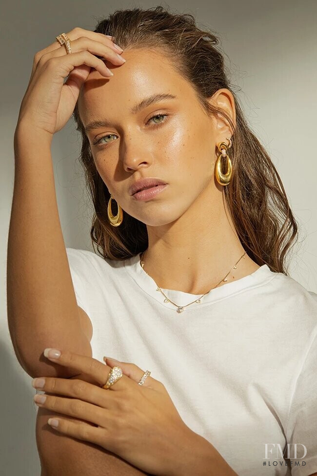 Isabelle Mathers featured in  the Luv Aj lookbook for Holiday 2019