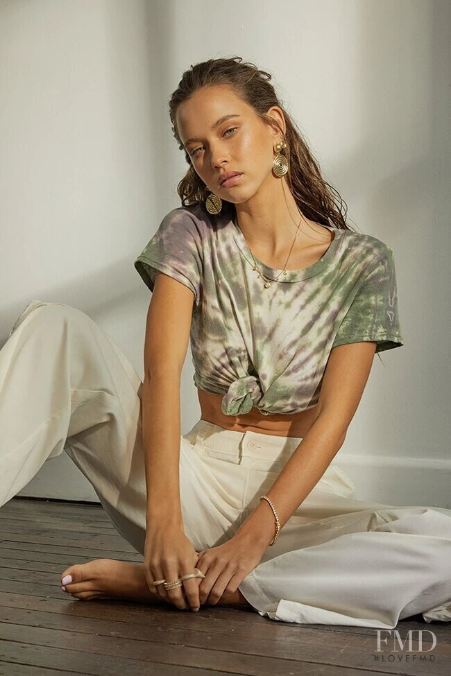 Isabelle Mathers featured in  the Luv Aj lookbook for Holiday 2019