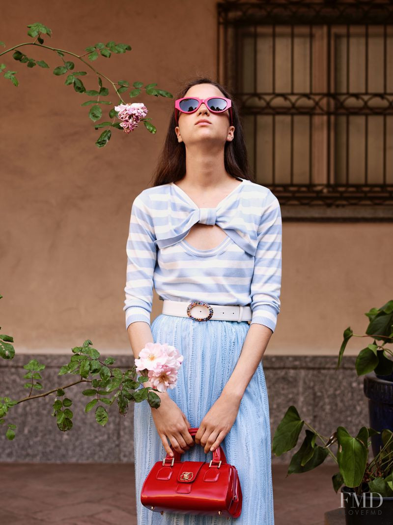 Gail Pelizzari featured in  the Vivetta lookbook for Resort 2020