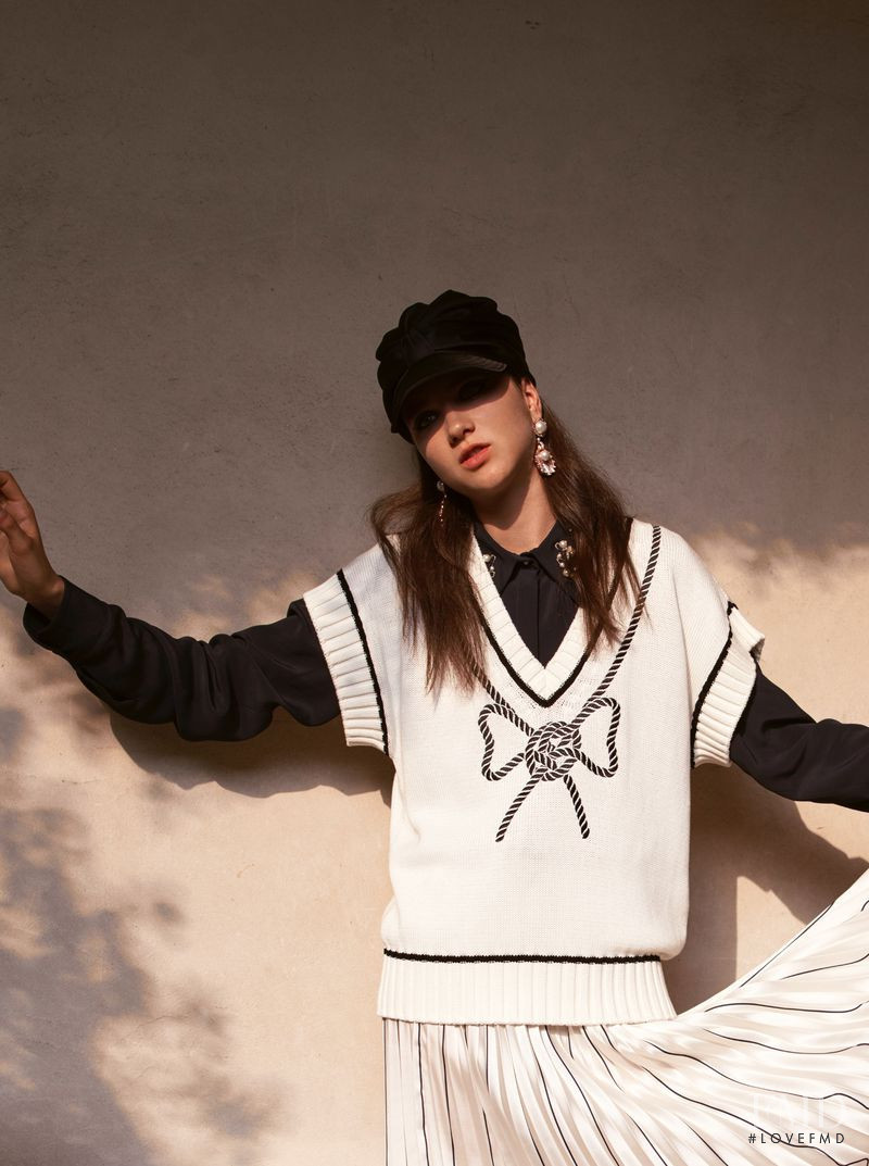 Gail Pelizzari featured in  the Vivetta lookbook for Resort 2020