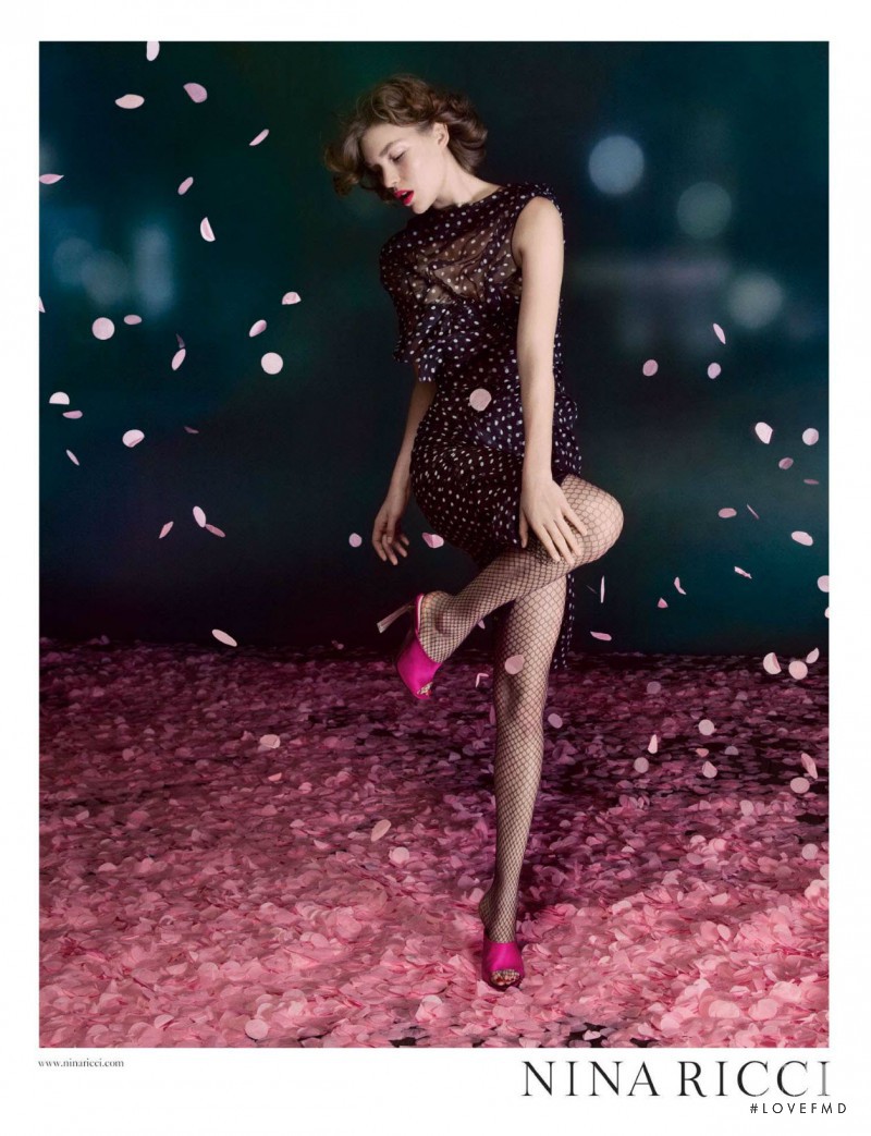 Arizona Muse featured in  the Nina Ricci advertisement for Spring 2013