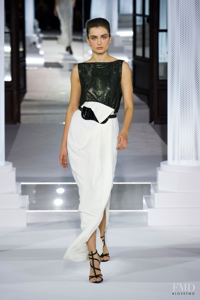 Andreea Diaconu featured in  the Vionnet fashion show for Autumn/Winter 2013