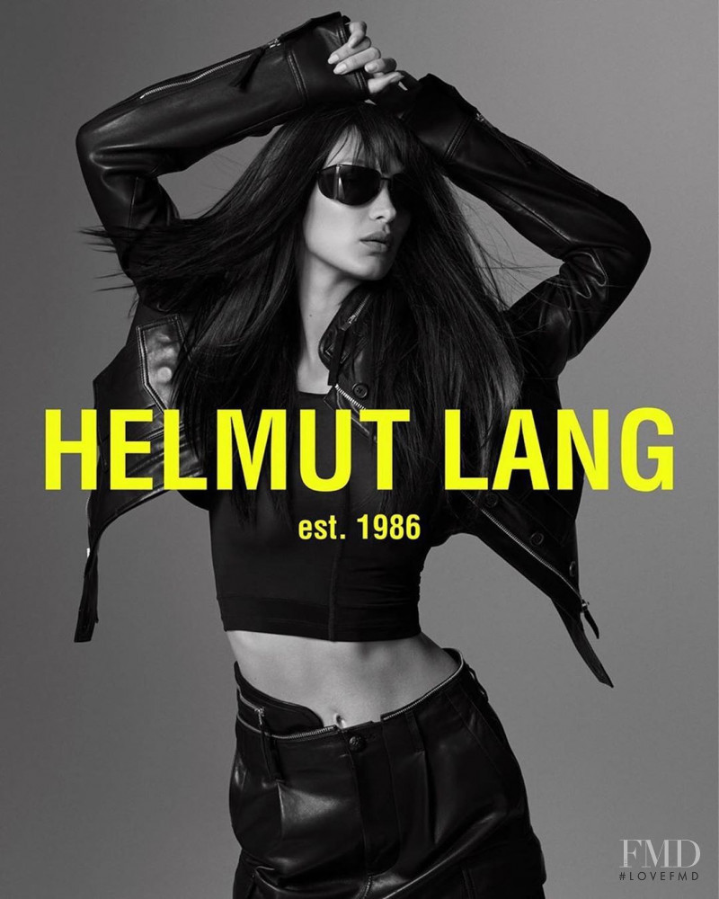 Bella Hadid featured in  the Helmut Lang advertisement for Spring/Summer 2020
