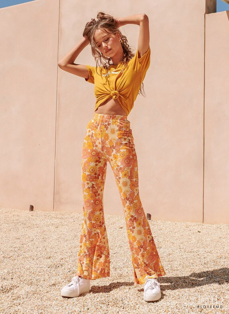 Isabelle Mathers featured in  the Ghanda Clothing catalogue for Spring/Summer 2020