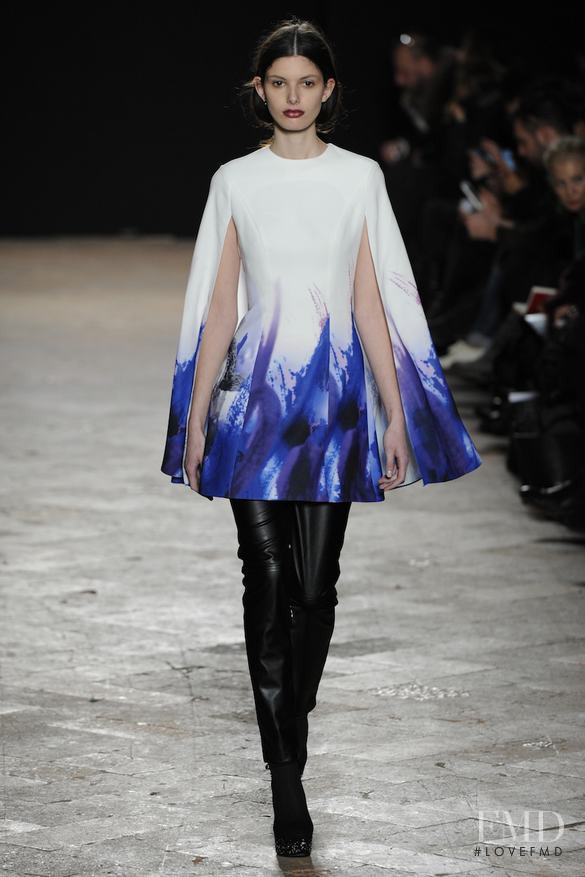 Giulia Manini featured in  the Wang Peiyi fashion show for Autumn/Winter 2013