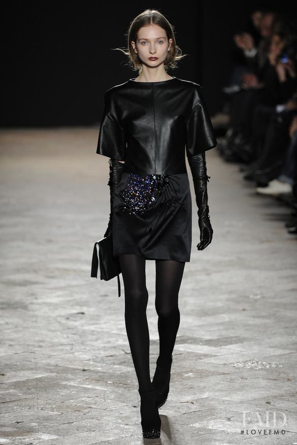 Viola Rogacka featured in  the Wang Peiyi fashion show for Autumn/Winter 2013