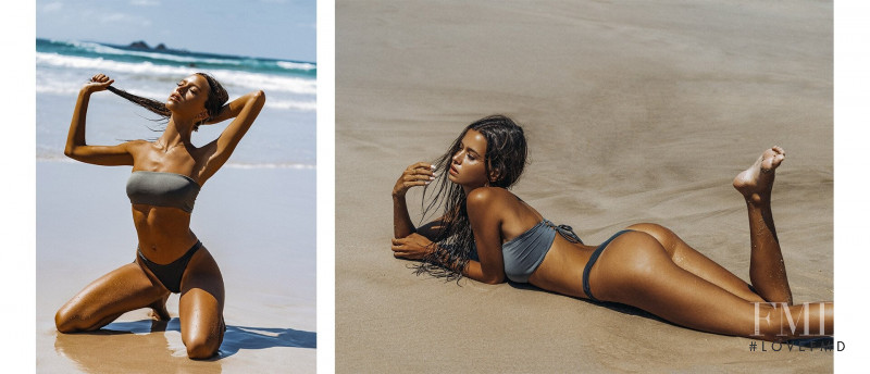 Isabelle Mathers featured in  the Gooseberry Cosy & Chic Swimwear lookbook for Autumn/Winter 2019