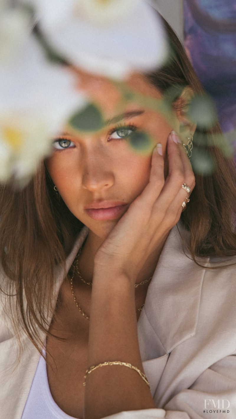 Isabelle Mathers featured in  the Love Isabelle Jewellery advertisement for Autumn/Winter 2020