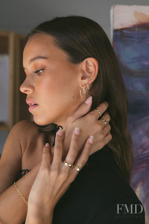 Isabelle Mathers featured in  the Love Isabelle Jewellery advertisement for Autumn/Winter 2020