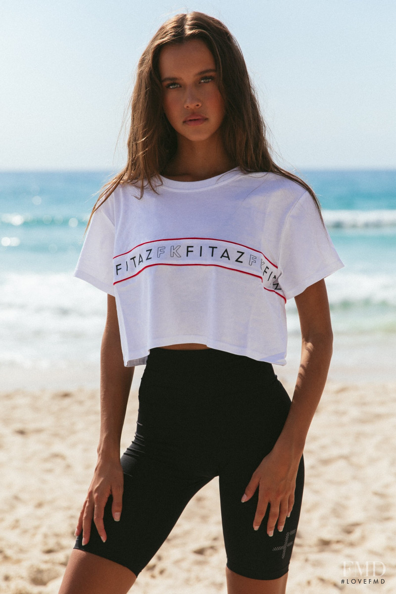 Isabelle Mathers featured in  the FitazFK catalogue for Summer 2019