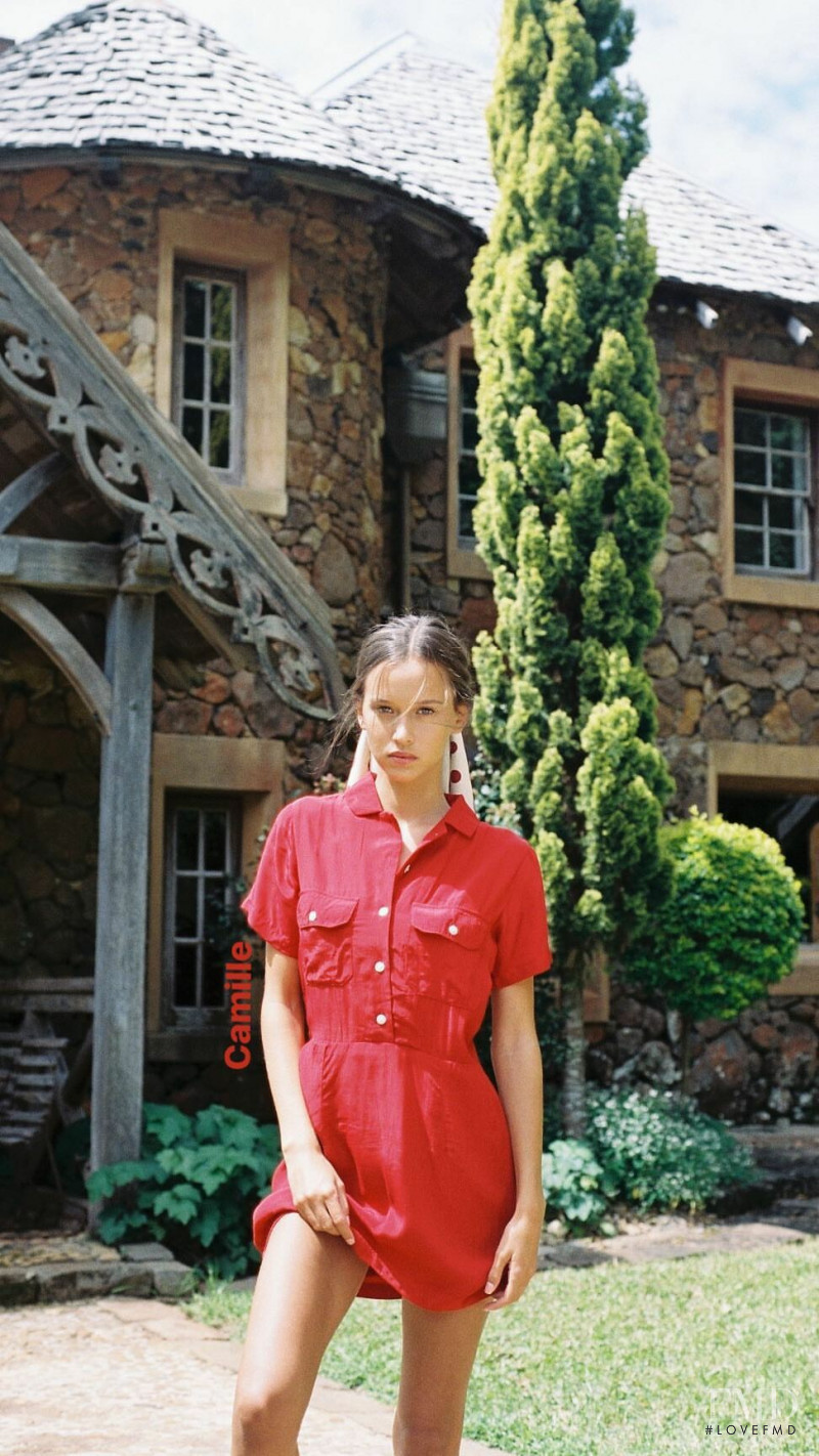 Isabelle Mathers featured in  the With Jéan catalogue for Spring/Summer 2019