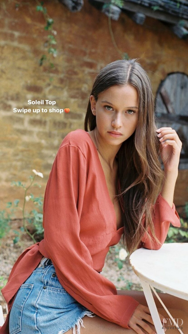 Isabelle Mathers featured in  the With Jéan catalogue for Spring/Summer 2019