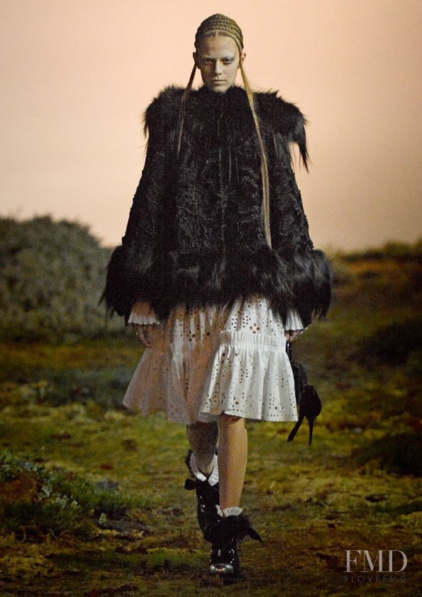 Lexi Boling featured in  the Alexander McQueen fashion show for Autumn/Winter 2014