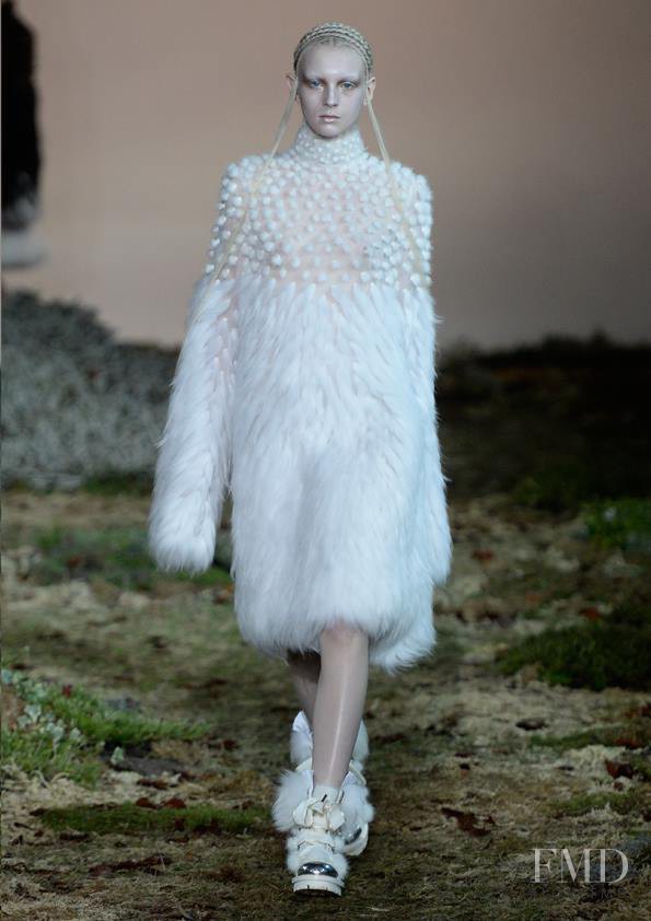 Nastya Sten featured in  the Alexander McQueen fashion show for Autumn/Winter 2014