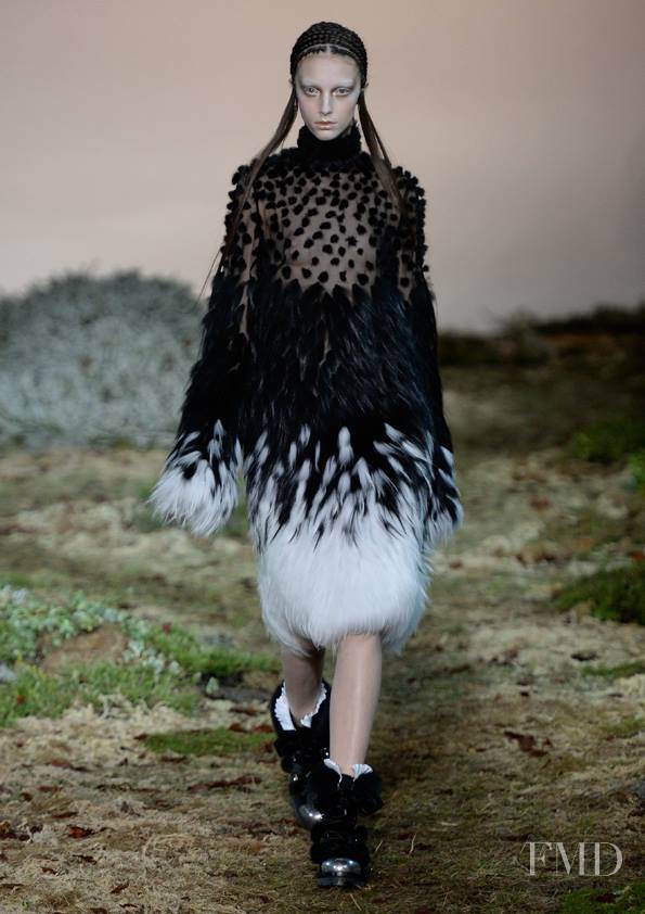 Larissa Marchiori featured in  the Alexander McQueen fashion show for Autumn/Winter 2014