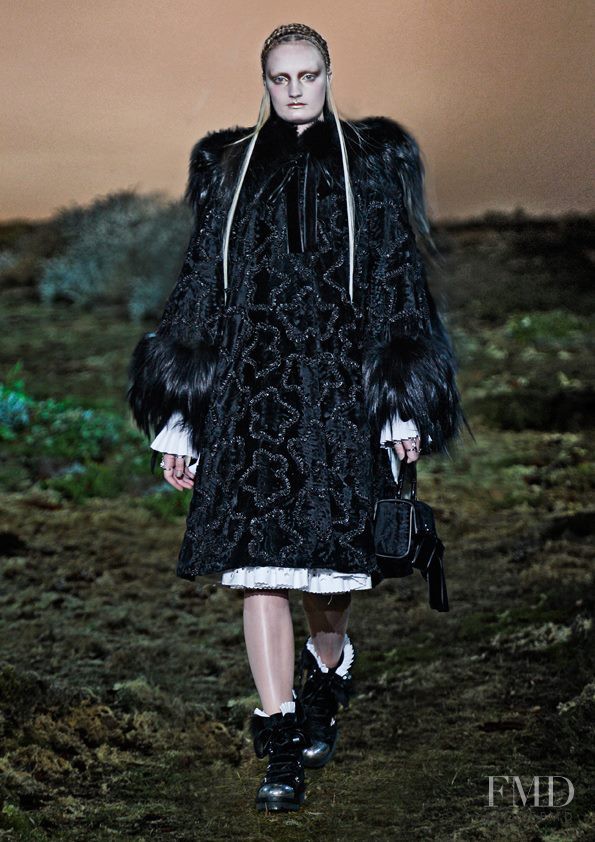 Talisa Quirk featured in  the Alexander McQueen fashion show for Autumn/Winter 2014