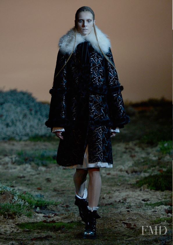 Phillipa Hemphrey featured in  the Alexander McQueen fashion show for Autumn/Winter 2014