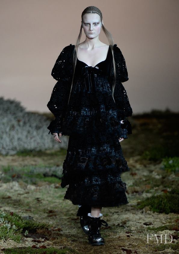 Franciska Gall featured in  the Alexander McQueen fashion show for Autumn/Winter 2014