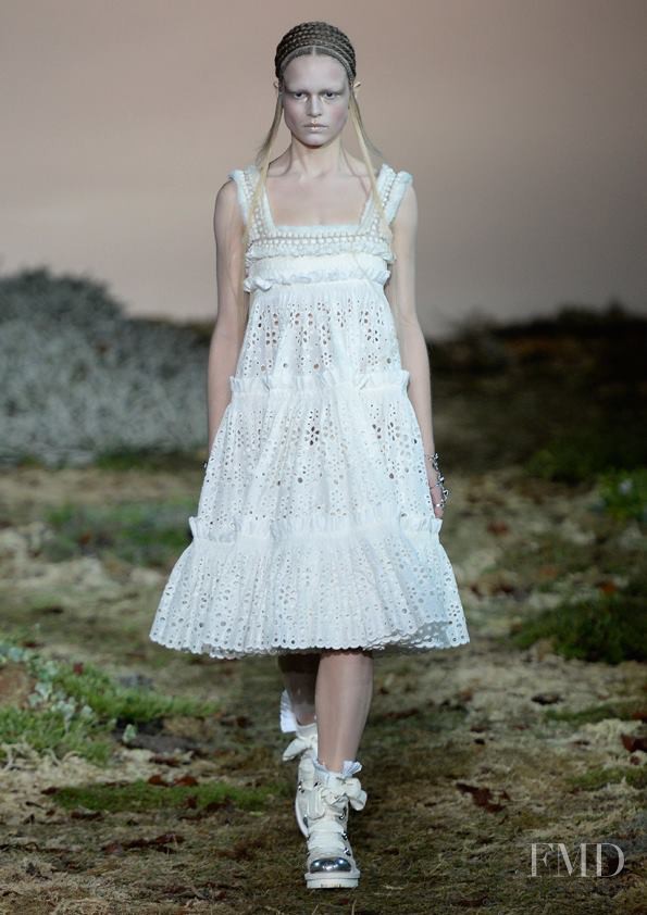 Anna Ewers featured in  the Alexander McQueen fashion show for Autumn/Winter 2014