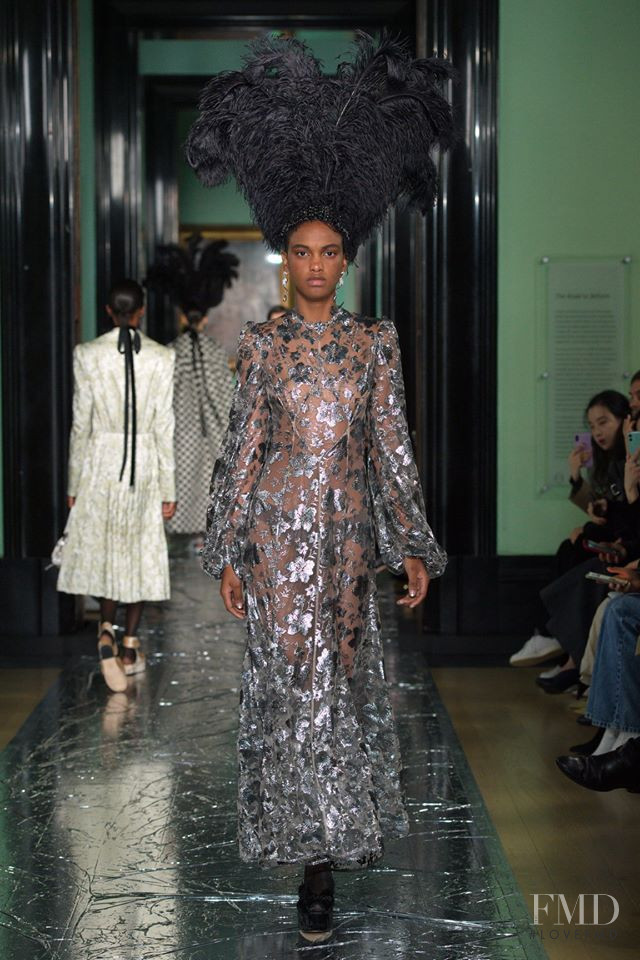 Ana Barbosa featured in  the Erdem fashion show for Autumn/Winter 2020