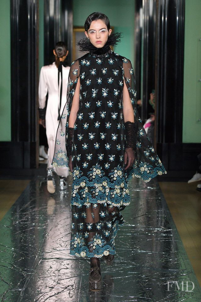 Maria Miguel featured in  the Erdem fashion show for Autumn/Winter 2020