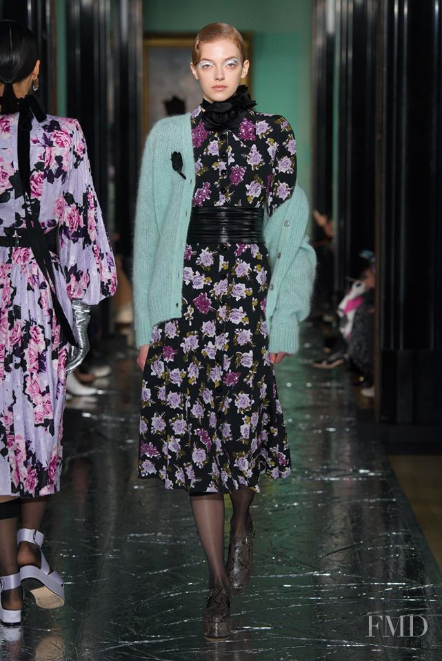 Eliza Kallmann featured in  the Erdem fashion show for Autumn/Winter 2020