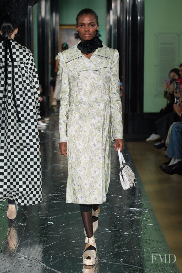 Ayobami  Okekunle featured in  the Erdem fashion show for Autumn/Winter 2020