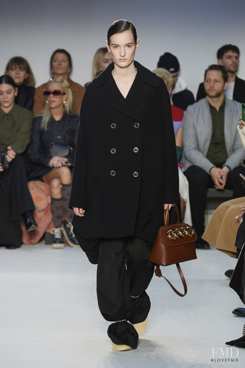 Mel Amy Van Roemburg featured in  the J.W. Anderson fashion show for Autumn/Winter 2020