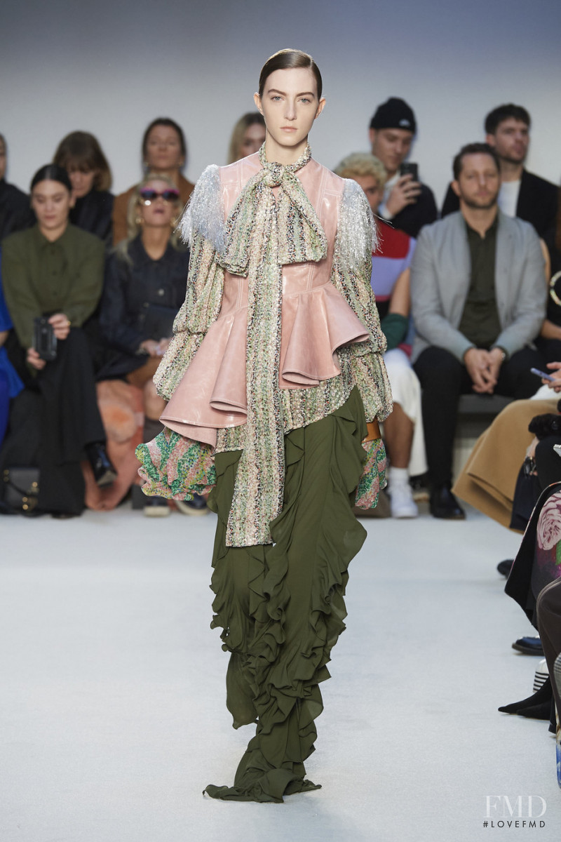 Evelyn Nagy featured in  the J.W. Anderson fashion show for Autumn/Winter 2020