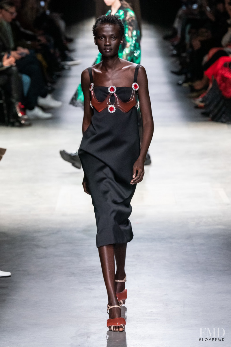 Aliet Sarah Isaiah featured in  the Christopher Kane fashion show for Autumn/Winter 2020
