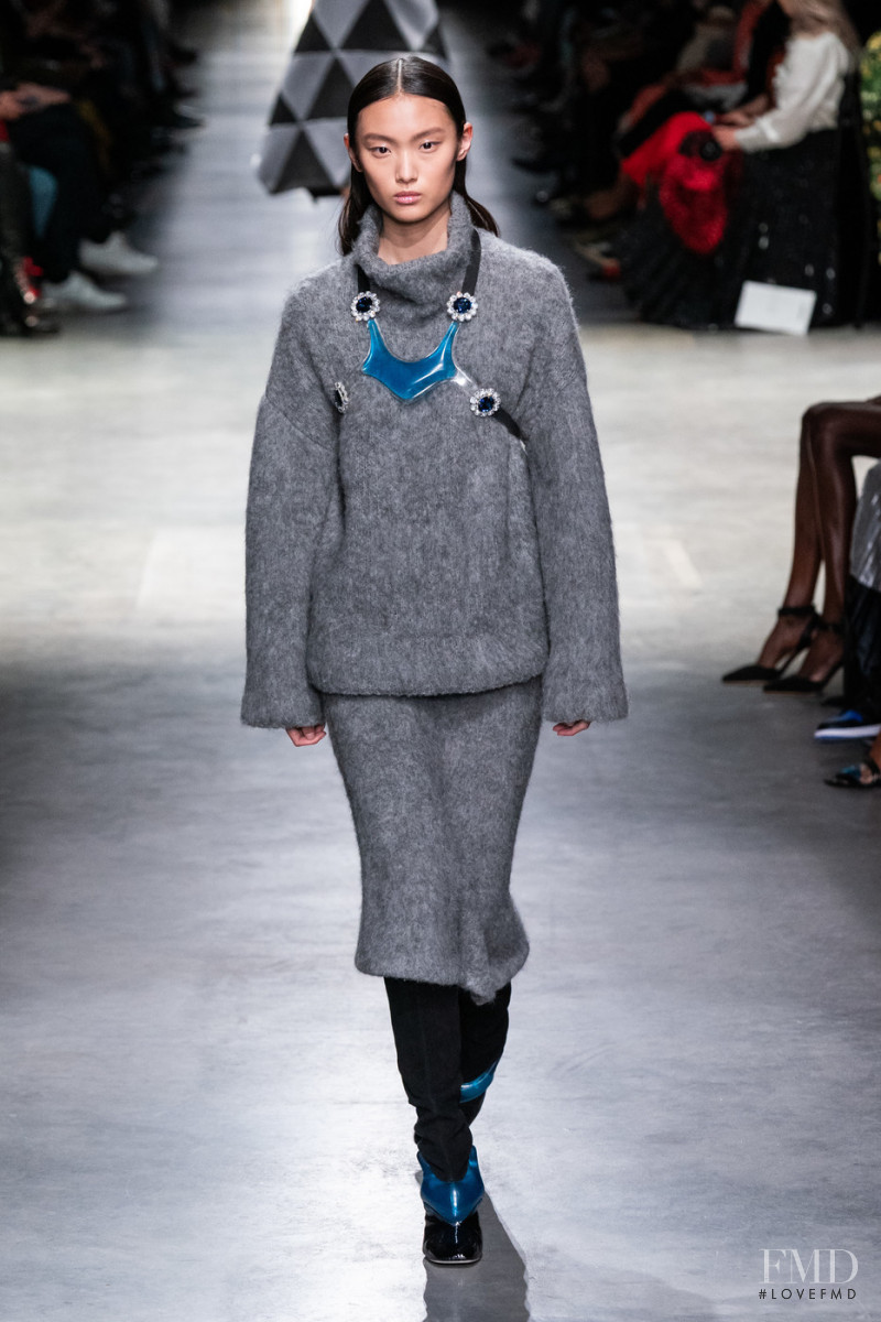 Tinglei Liu featured in  the Christopher Kane fashion show for Autumn/Winter 2020