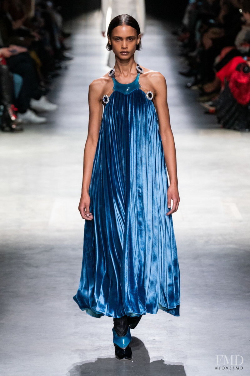 Malaika Holmen featured in  the Christopher Kane fashion show for Autumn/Winter 2020