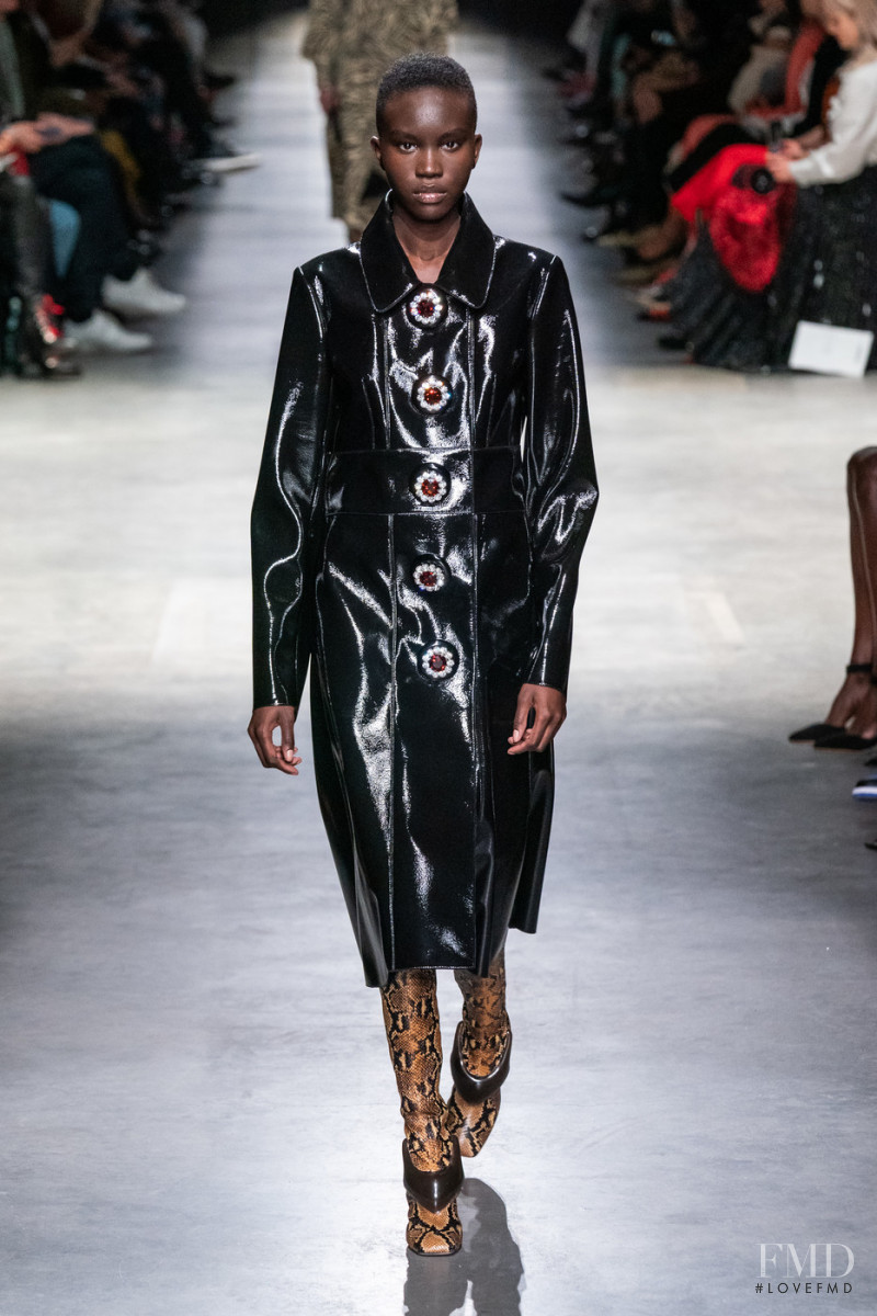 Achenrin Madit featured in  the Christopher Kane fashion show for Autumn/Winter 2020