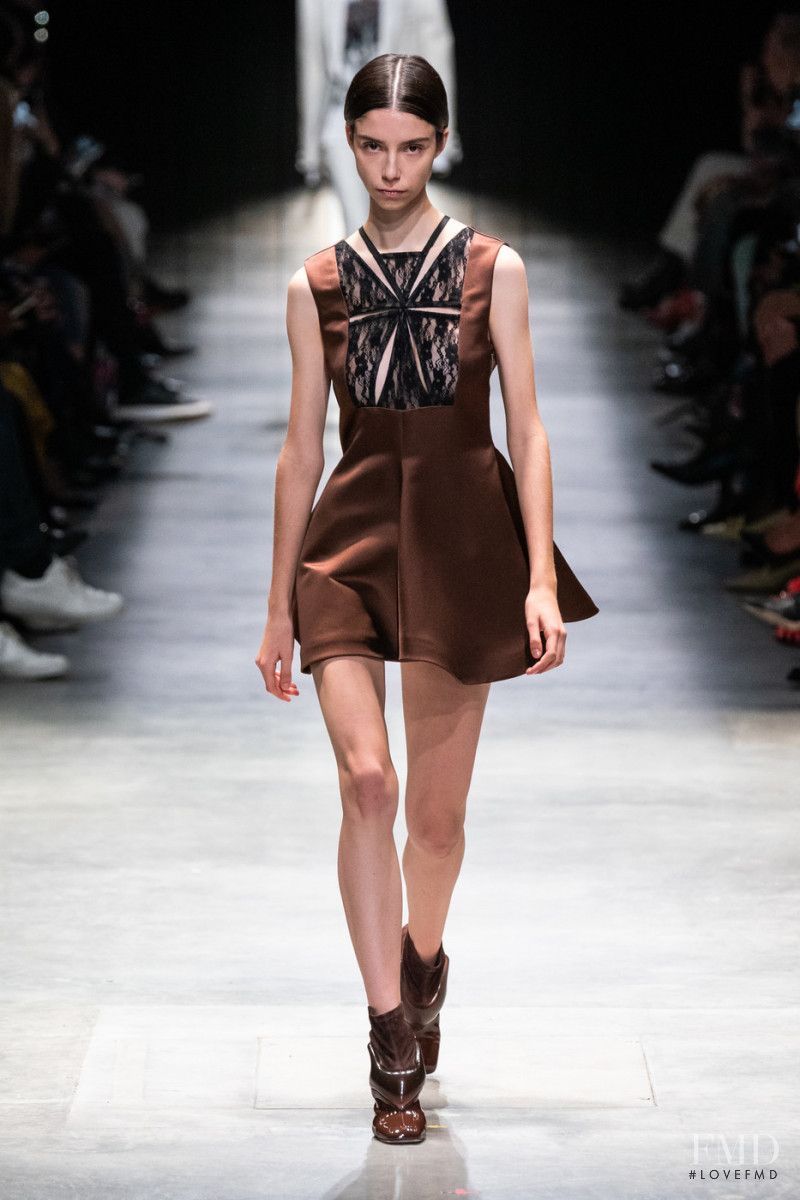 Manuela Miloqui featured in  the Christopher Kane fashion show for Autumn/Winter 2020