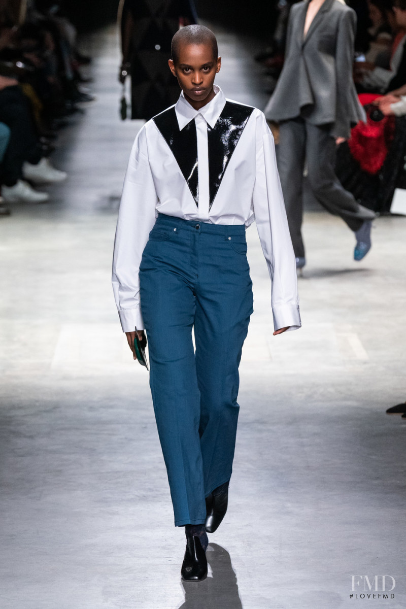 Nella Ngingo featured in  the Christopher Kane fashion show for Autumn/Winter 2020