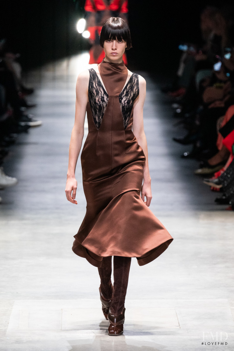 Anahi Irina Puntin featured in  the Christopher Kane fashion show for Autumn/Winter 2020