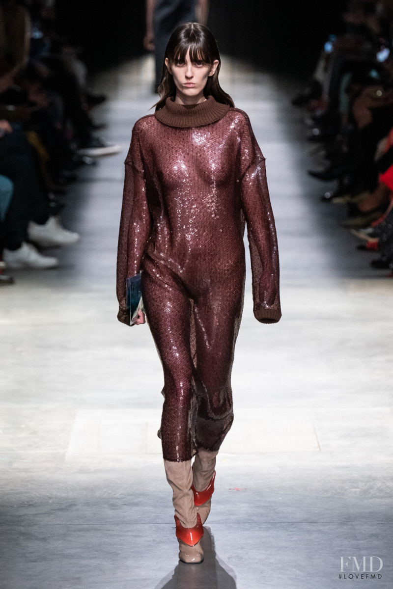 Barbora Stan Stanislavova featured in  the Christopher Kane fashion show for Autumn/Winter 2020