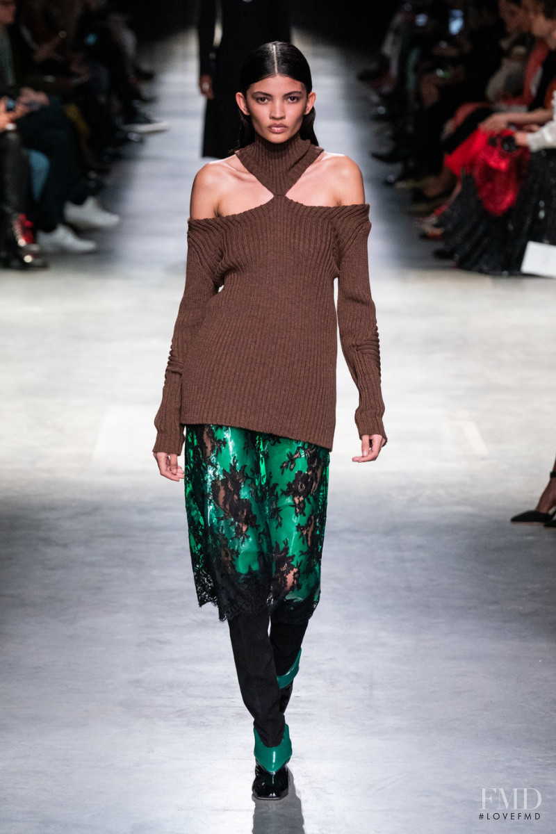 Naomy Garcia featured in  the Christopher Kane fashion show for Autumn/Winter 2020
