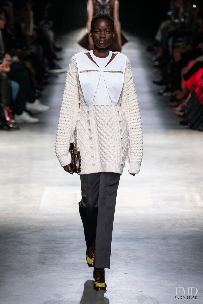 Caren Jepkemei featured in  the Christopher Kane fashion show for Autumn/Winter 2020