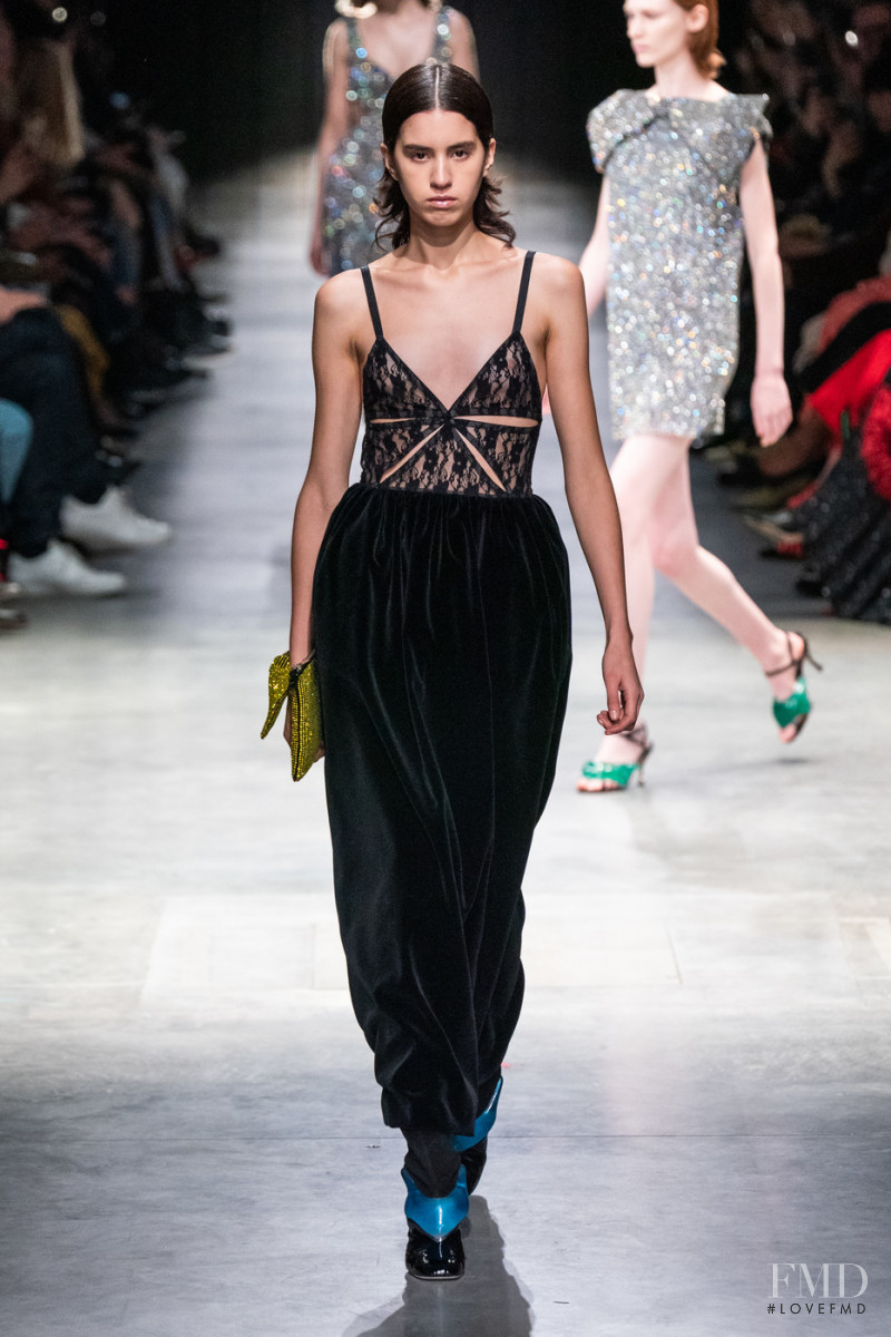 Martu Pacheco featured in  the Christopher Kane fashion show for Autumn/Winter 2020