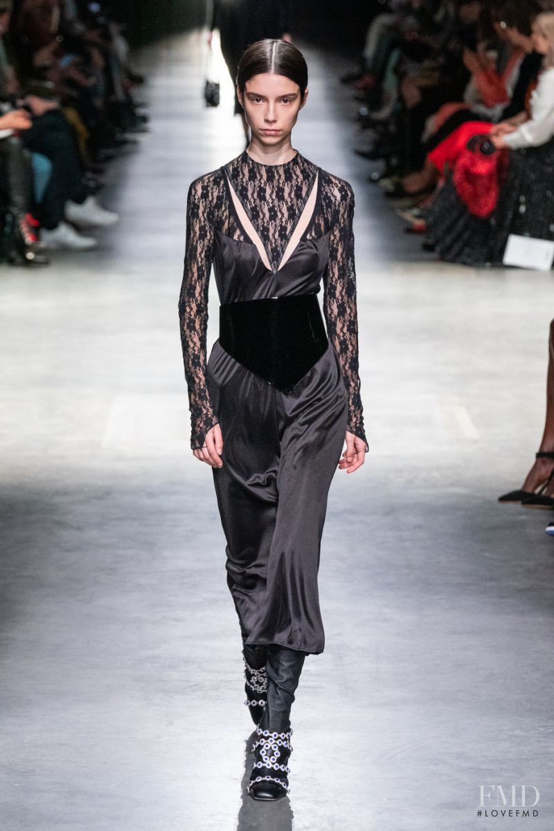 Manuela Miloqui featured in  the Christopher Kane fashion show for Autumn/Winter 2020